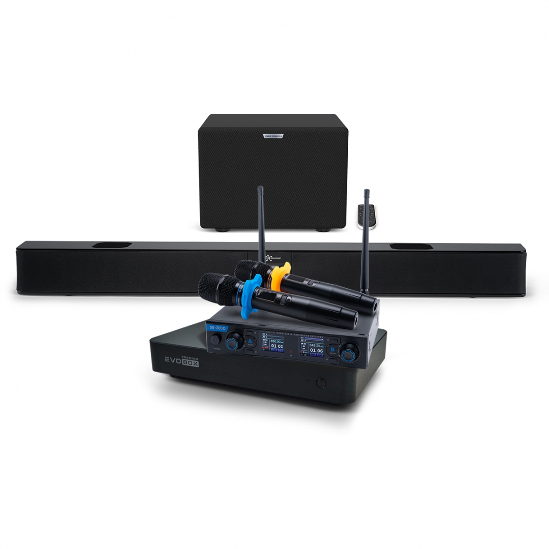Hi-End караоке-система EVOBOX Premium + EvoSoundBar (саундбар с караоке) в Темрюке