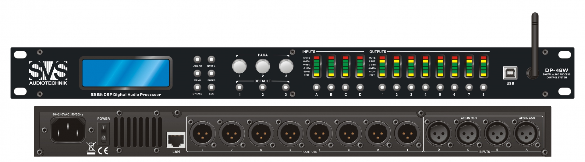 SVS Audiotechnik DP-48W Цифровой процессор: 4 входа 8 выходов в Темрюке