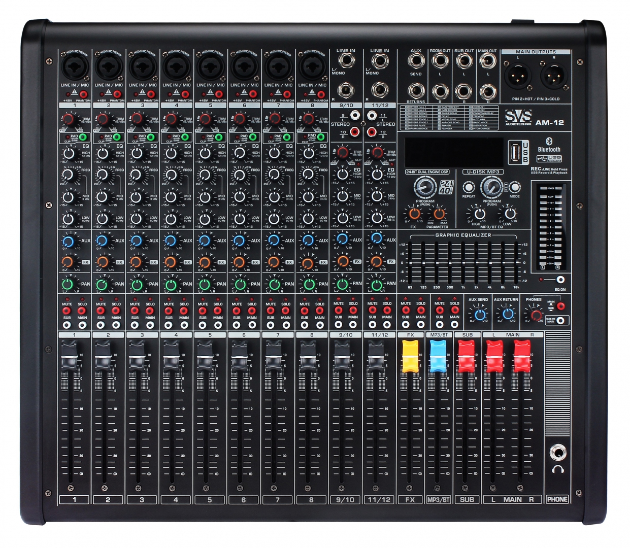 SVS Audiotechnik mixers AM-12 Микшерный пульт аналоговый, 12-канальный в Темрюке